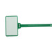 Write On Zip Tie Tags 6 Inch 1.7/8 Inch x 1.1/8 Inch Flag Size 100 pc Green