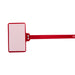 Write On Zip Tie Tags 6 Inch 1.7/8 Inch x 1.1/8 Inch Flag Size 100 pc Red