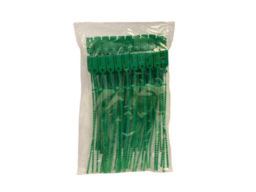 Tamper Evident Serialized Pull Tight Zip Tie Seals 12 Inch 50 Pc Green