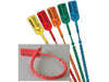 Tamper Evident Serialized Pull Tight Zip Tie Seals - 8" Long - 50 Pack - Orange