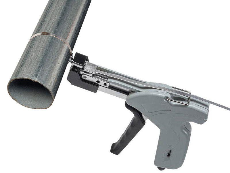 Stainless Steel Cable Tie Tool Gun - For 200 lbs Tensile Strength Ties